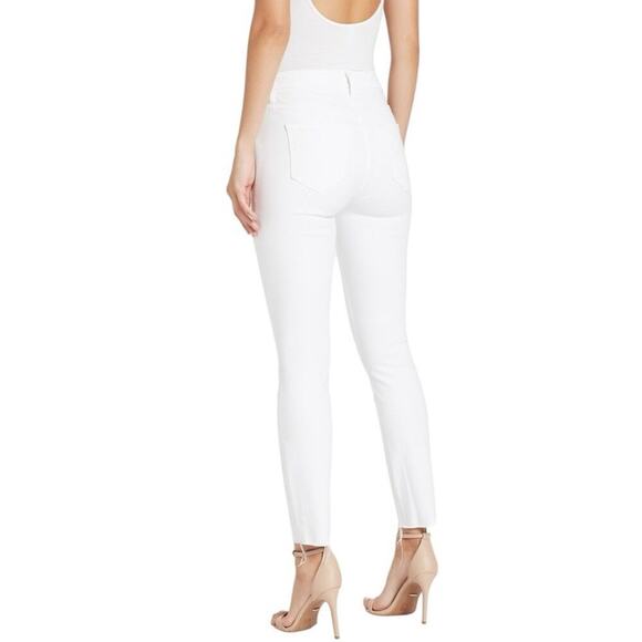 Mother Jeans 25 High Waisted Looker Ankle Fray White Fairest Of Them All Skinny - Picture 7 of 16